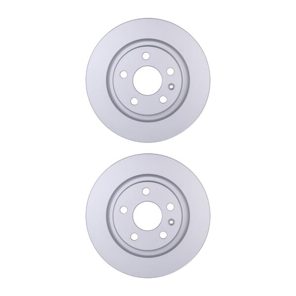 2 Brake Discs full Ø 63,6 mm 12 mm HELLA suitable for VOLVO XC40