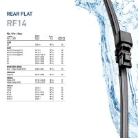 Scheibenwischer Wischblatt Flachbalkenwischblatt hinten RF14 Rear 350mm HELLA