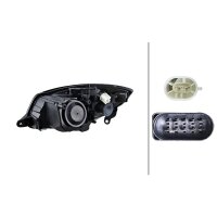 Headlight right 12 V W5W halogen HELLA suitable for e.g. SKODA FABIA