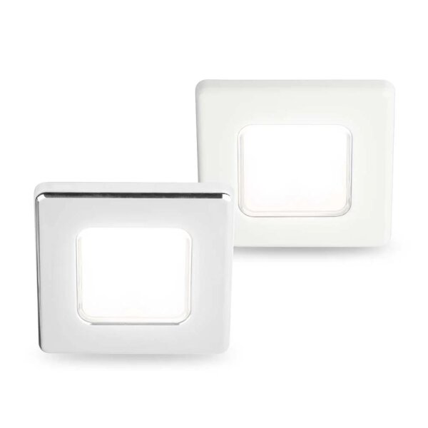 Deckenleuchte quadrat EuroLED75 190lm 5000K Chrom HELLA MARINE weiß Licht