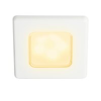 Deckenleuchte quadrat EuroLED75 190lm 2700K Kunststoff...