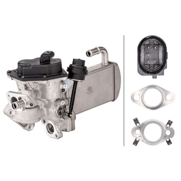 AGR-Modul elektrisch mit AGR-Kühler AGR-Ventil HELLA für AUDI A4 B8 Avant