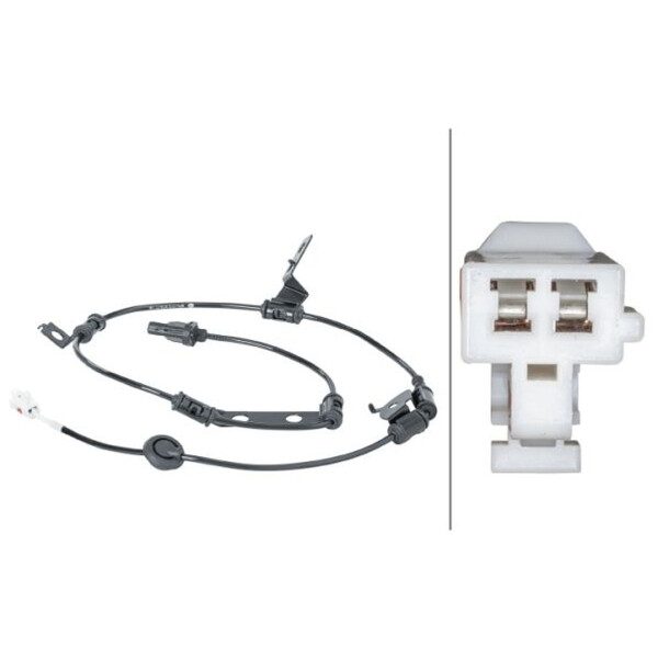 Wheel Speed Sensor 2-pin active 990 mm cable HELLA for e.g. HYUNDAI ix35