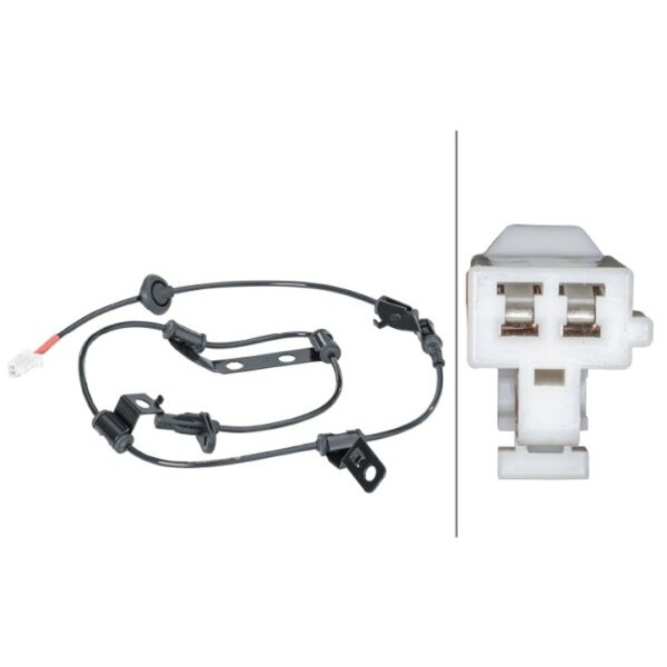 Wheel Speed Sensor 2-pin active 990 mm cable HELLA for e.g. HYUNDAI ix35