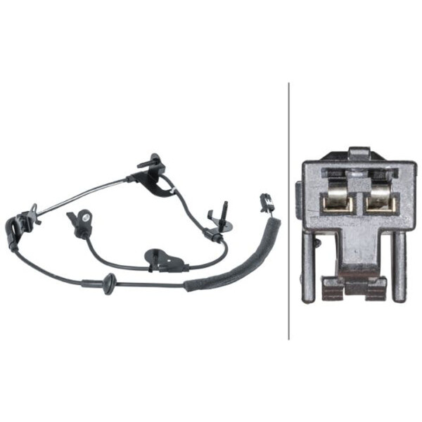 Wheel Speed Sensor 2-pole active sensor 975 mm cable HELLA for TOYOTA RAV