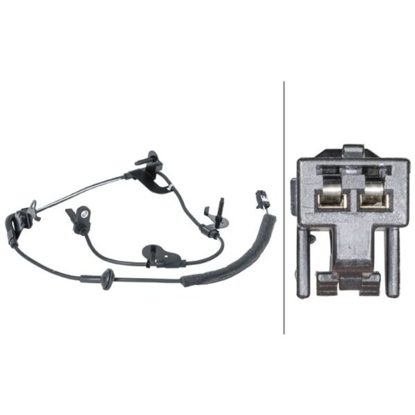 Sensor Raddrehzahl hinten links 2-polig HELLA für TOYOTA RAV 4 III (_A3_)