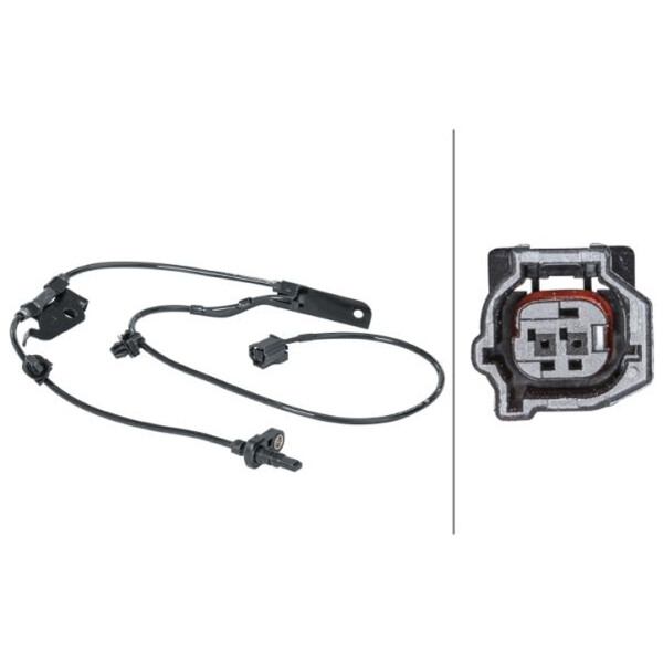 Wheel Speed Sensor 2-pole active sensor 995 mm cable HELLA for e.g. TOYOTA RAV