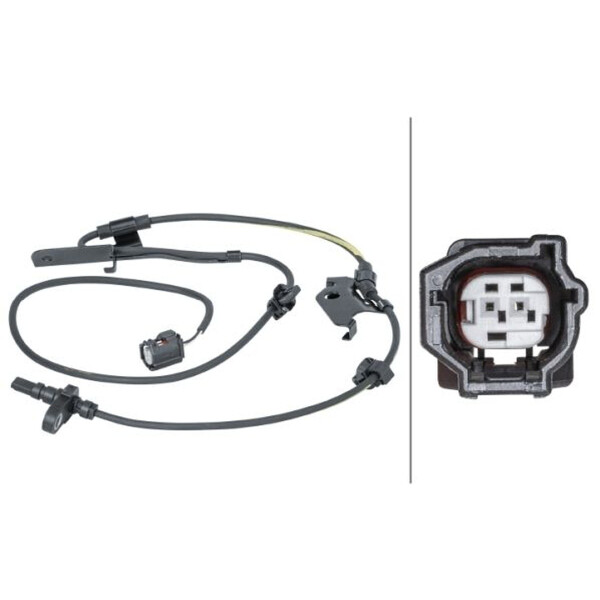 Wheel Speed Sensor 2-pole active sensor 995 mm cable HELLA for e.g. TOYOTA RAV
