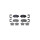 Brake pad set disc brake 18.1mm HELLA for KIA Picanto and others