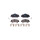 Brake pad set, disc brake 18.7mm HELLA for PEUGEOT 308 SW II and others