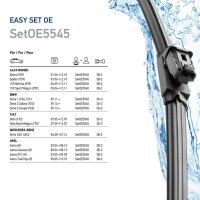 Scheibenwischer Wischblatt Flachbalkenwischblatt vorne SetOE5545 EasySets HELLA