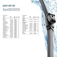Scheibenwischer Wischblatt Flachbalkenwischblatt vorne SetOE5555 EasySets HELLA