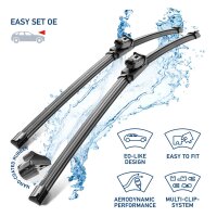 Scheibenwischer Wischblatt Flachbalkenwischblatt vorne SetOE6048 EasySets HELLA