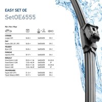 Scheibenwischer Wischblatt Flachbalkenwischblatt vorne SetOE6555 EasySets HELLA