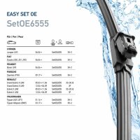 Scheibenwischer Wischblatt Flachbalkenwischblatt vorne SetOE6555 EasySets HELLA
