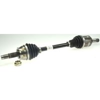 Drive shaft 608mm with nut SPIDAN for OPEL CORSA E