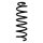 Suspension Spring Rear Axle Coil spring with constant wire diameter SPIDAN for RENAULT Grand Scénic III