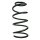 Suspension spring front axle coil spring Ø156mm SPIDAN for e.g. FORD Focus III
