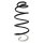 Suspension spring front axle coil spring Ø164mm SPIDAN for e.g. CITROËN