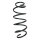 Suspension Spring Front Axle Coil spring with constant wire diameter SPIDAN for FORD Fusion