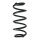 Suspension Spring Front Axle Coil spring with constant wire diameter SPIDAN for e.g. AUDI A4