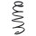 Suspension spring front axle coil spring Ø139mm SPIDAN for e.g. OPEL Astra H