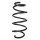 Suspension Spring Front Axle Coil spring with constant wire diameter SPIDAN for e.g. VW Touran