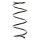Suspension spring front axle coil spring Ø165mm SPIDAN for e.g. RENAULT Laguna