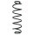 Suspension Spring Rear Axle Coil spring with constant wire diameter SPIDAN for CITROËN C3 Pluriel