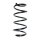 Suspension spring front axle coil spring Ø170mm SPIDAN for RENAULT Espace IV