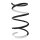 Suspension spring front axle coil spring Ø178mm SPIDAN for e.g. KIA Carens III