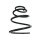 Suspension spring front axle coil spring Ø 93mm SPIDAN for e.g. PORSCHE Boxster