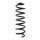 Suspension Spring Rear Axle Coil spring with constant wire diameter SPIDAN for RENAULT Megane CC
