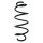 Suspension spring front axle coil spring Ø145mm SPIDAN for e.g. AUDI Q3