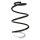 Suspension Spring Front Axle Coil spring with constant wire diameter SPIDAN for RENAULT Captur I