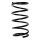 Suspension spring front axle coil spring Ø174mm SPIDAN for e.g. MITSUBISHI
