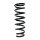 Suspension Spring Rear Axle Coil spring with constant wire diameter SPIDAN for TOYOTA Avensis Stufenheck