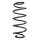 Suspension Spring Rear Axle Coil spring with constant wire diameter SPIDAN for TOYOTA IQ