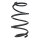 Suspension spring front axle coil spring Ø169mm SPIDAN for e.g. NISSAN Leaf