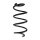 Suspension spring front axle coil spring Ø155mm SPIDAN for e.g. VOLVO V60 I
