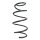 Suspension spring front axle coil spring Ø178mm SPIDAN for e.g. TOYOTA RAV 4 IV