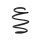 Suspension spring front axle coil spring Ø161mm SPIDAN for e.g. BMW 1 Series