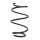 Suspension Spring Front Axle Coil spring with constant wire diameter SPIDAN for BMW Z4 Roadster