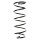 Suspension spring front axle coil spring Ø162mm SPIDAN for e.g. PEUGEOT 406