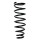 Suspension spring front axle coil spring Ø124mm SPIDAN for e.g. MITSUBISHI