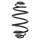 Suspension spring rear axle miniblock Ø 154mm SPIDAN for e.g. OPEL Astra G CC