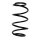 Suspension spring front axle coil spring Ø169mm SPIDAN for NISSAN X-Trail