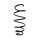 Suspension spring front axle coil spring Ø152mm SPIDAN for e.g. OPEL Zafira