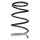 Suspension spring front axle coil spring Ø172mm SPIDAN for e.g. CITROËN C4