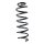 Suspension Spring Rear Axle Coil spring with constant wire diameter SPIDAN for RENAULT Megane III Coupe